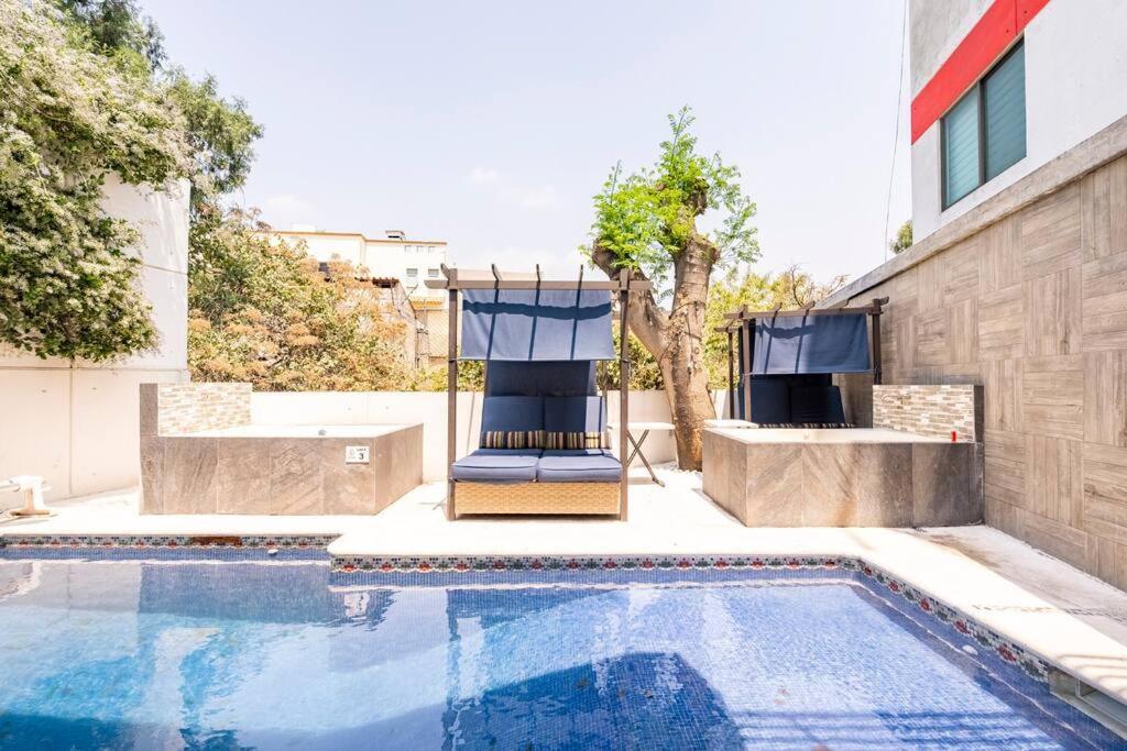 דירות Loft Arte Y Diseno, Terraza, Asador, 3 Pantallas "Cuernavaca Somos El Unico Airbn Que Te Ofrece 2 Exclusivos Jacuzzis Profesionales Con Agua Caliente Y Sistema De Hidromasaje, Tipo Spa" Fraccionamiento Vigilancia 24 Horas מראה חיצוני תמונה